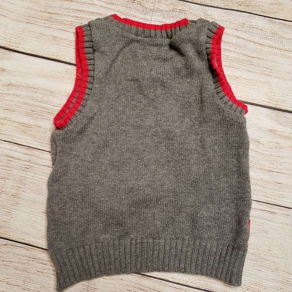 GOOD LAD Reindeer Gray Sweater Knit Vest 2T - Picture 4 of 4